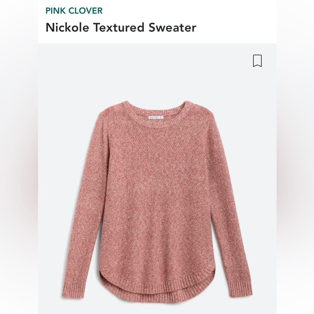 Pink Clover Nickole Textured Sweater